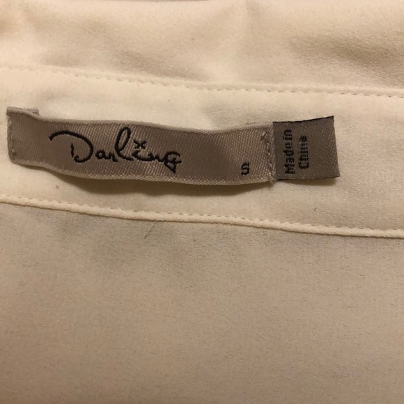 Cream Darling Pearl button down - Picture 3 of 4